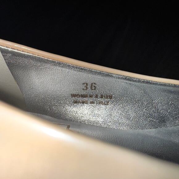 Roger Vivier Nude Patent Leather Jeweled Butterfly Ladybug Ballet Flats 36 Shoes - Picture 5 of 7